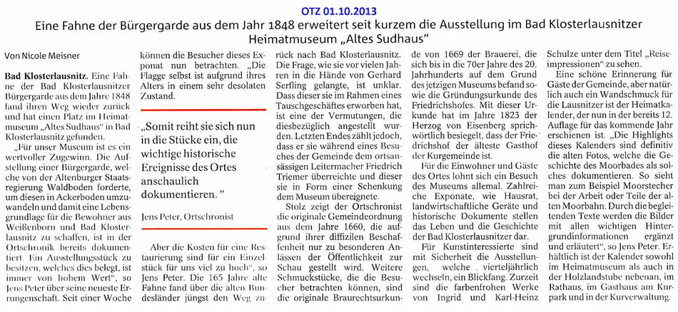 OTZ vom 01.10.2013