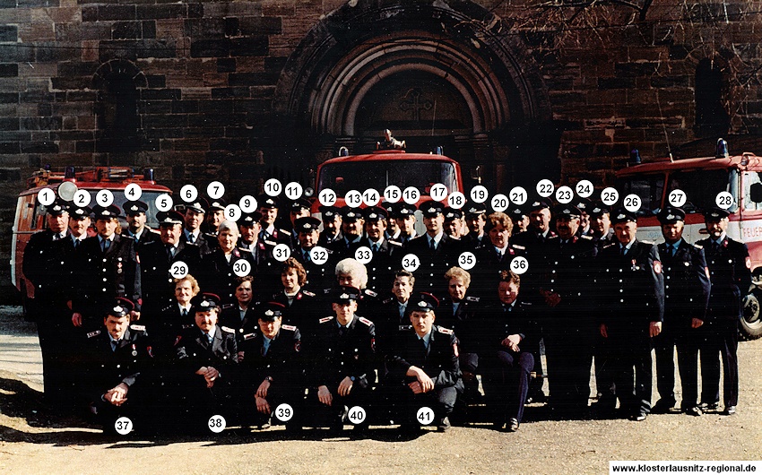 Freiwillige Feuerwehr Klosterlausnitz Foto vermutlich 1902